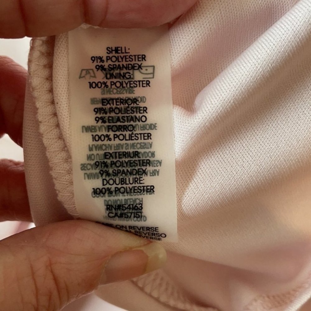 Calvin Klein Blush Pink stretch Comfort Dress 10. Beautiful well made dress - Picture 6 of 7